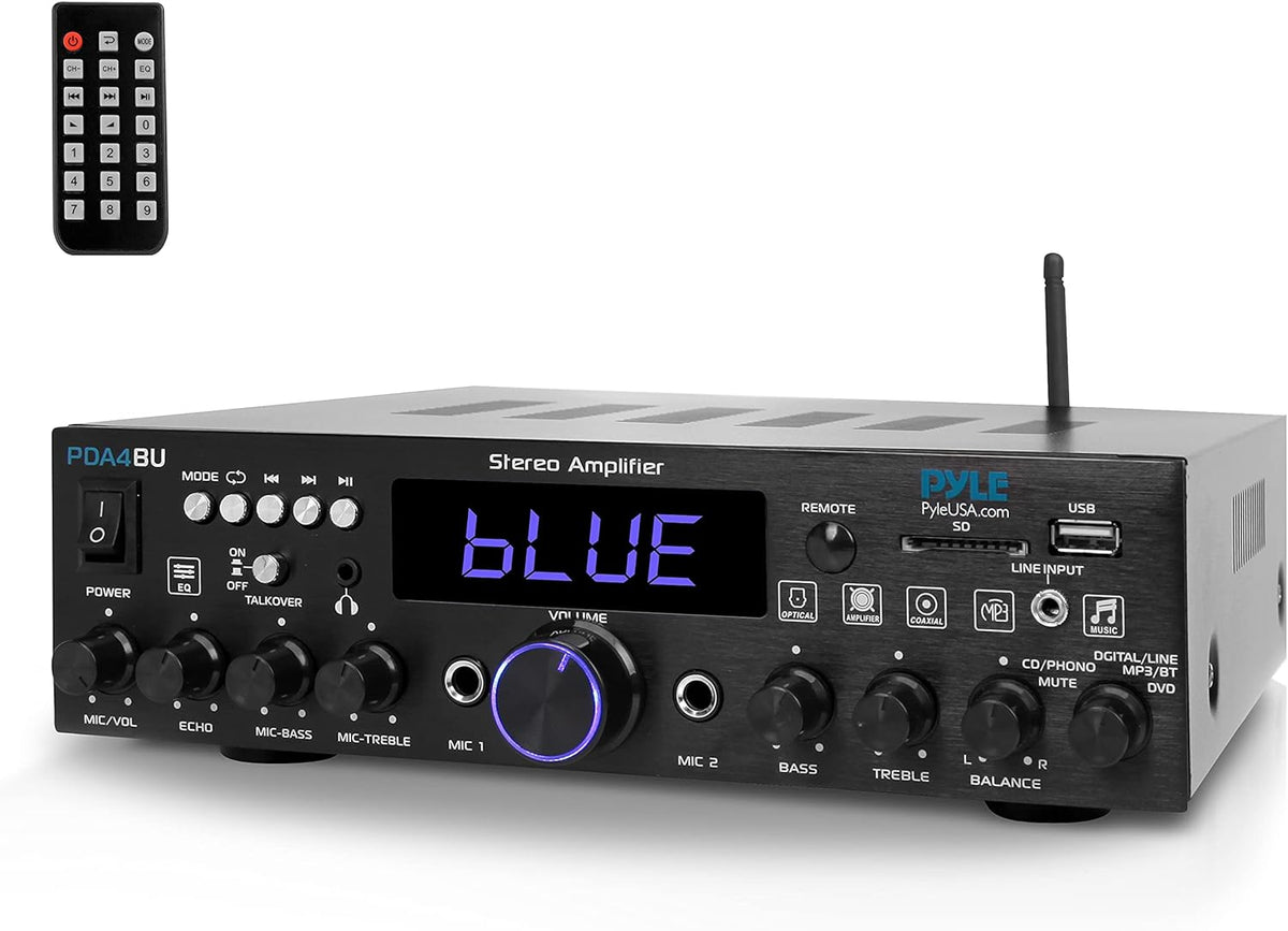 Wireless Bluetooth Home Stereo Amplifier 200 Watt Power Amplifier Home Audio Receiver K2113