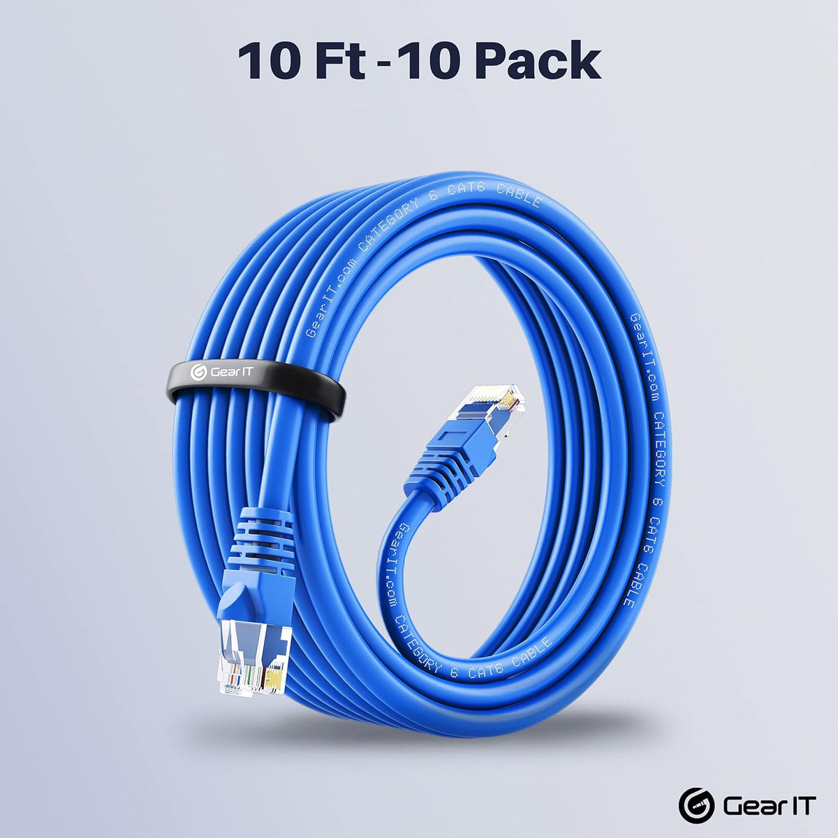 Cat 6 Ethernet Cable 20 ft 10-Pack Blue A906136