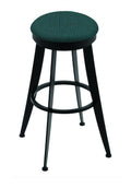 30x22 Swivel Bar Stool with Black Wrinkle and Graph Tidal Seat N3828