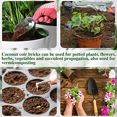 10 Pack 24 Gallons 14Lbs Compressed Coco Coir Potting Soil W47128