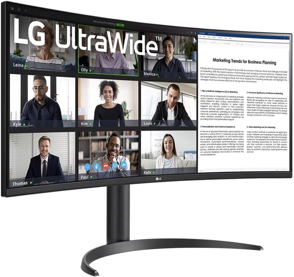 34'' UltraWide QHD Curved Monitor with USB Type-C V982187