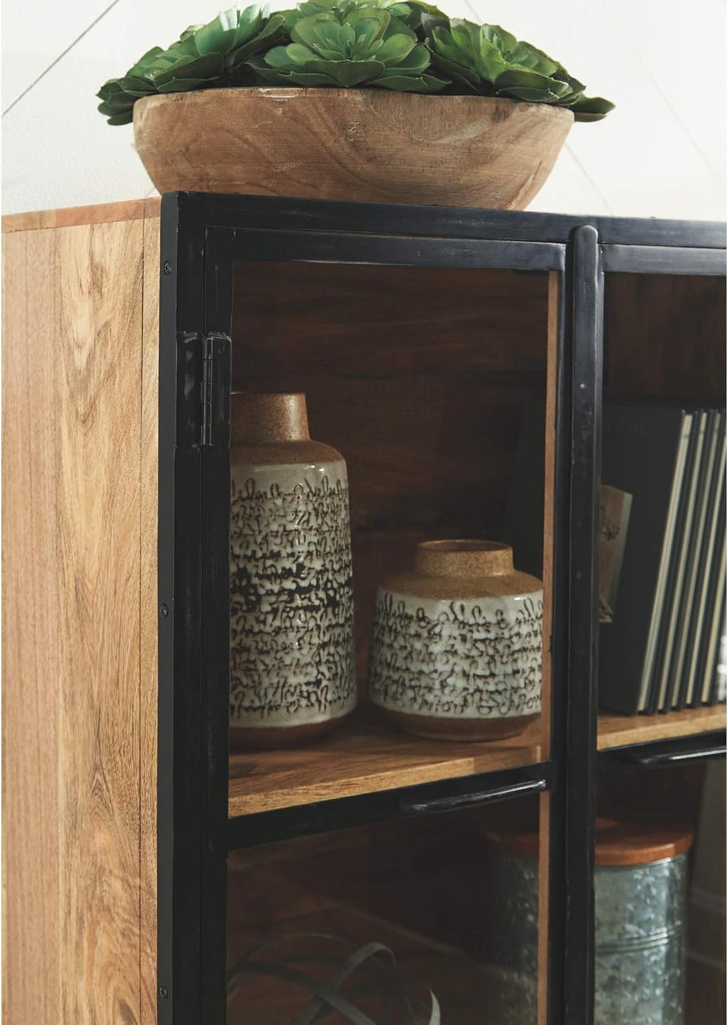 Black Brown Accent Cabinet M188851
