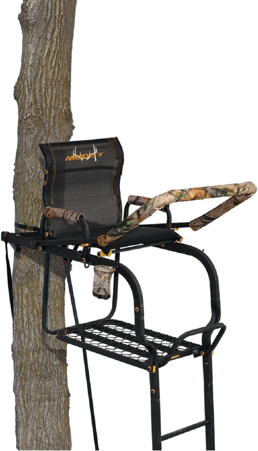 20' Height Steel Ladder Stand with Padded Shooting Rest Z71100