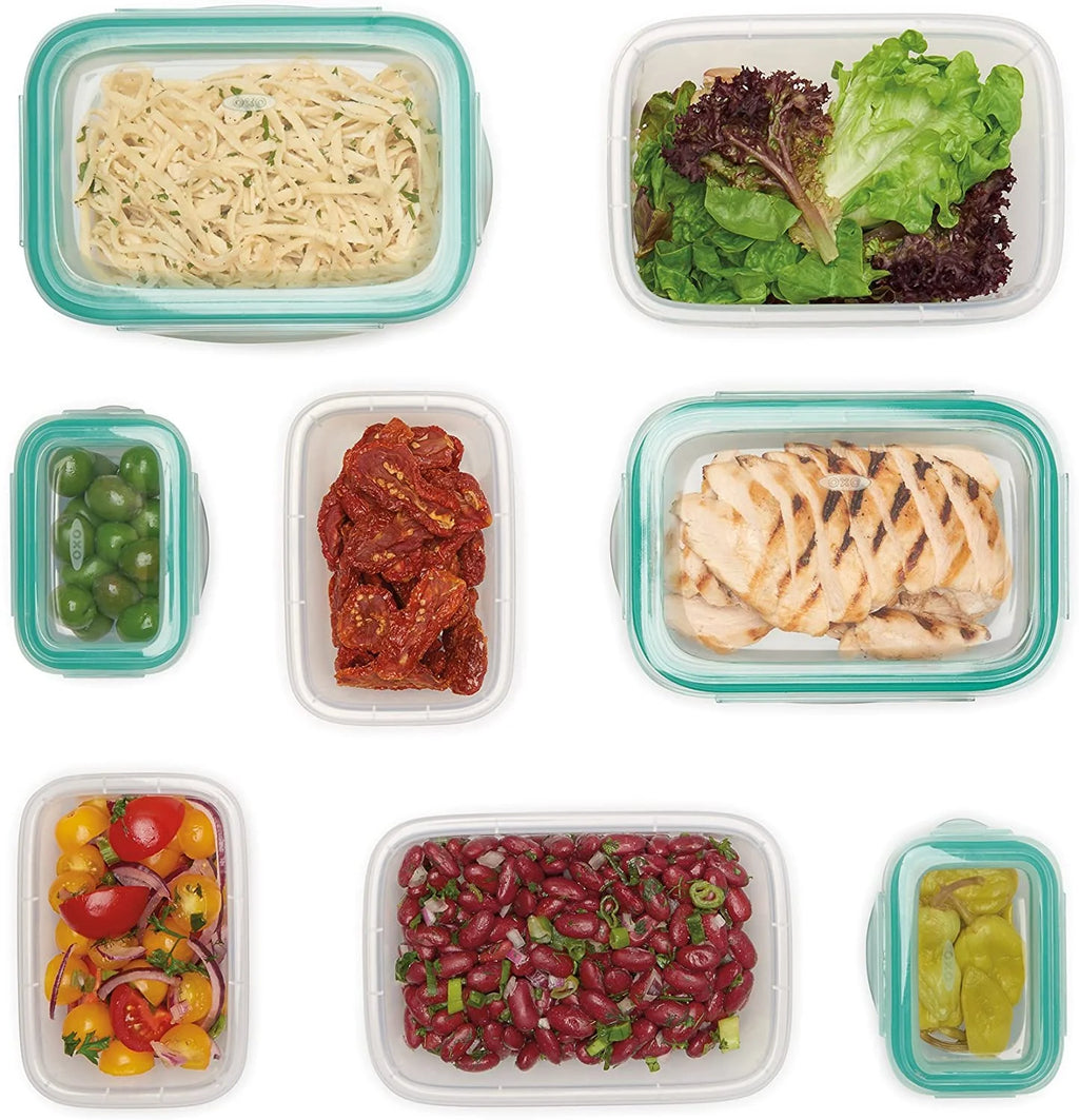 16 Piece Leakproof Plastic Food Storage Container Set P485