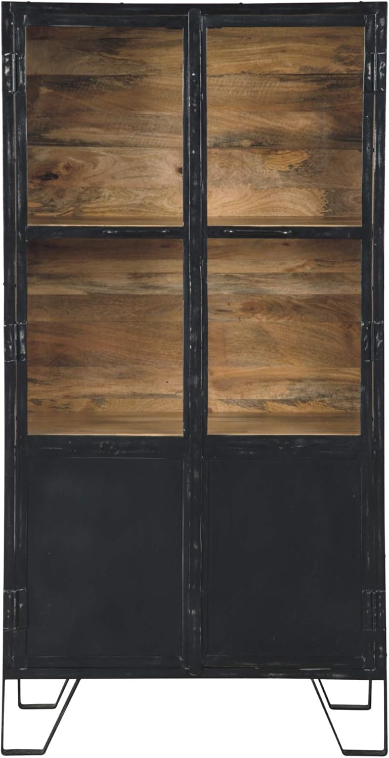 Black Brown Accent Cabinet M188851