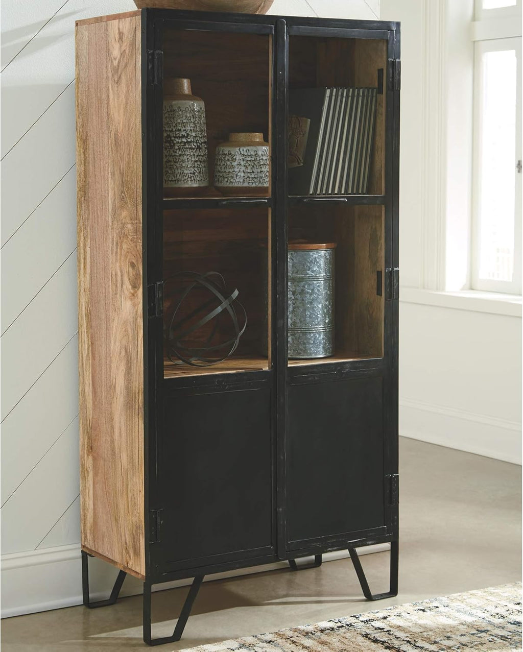 Black Brown Accent Cabinet M188851