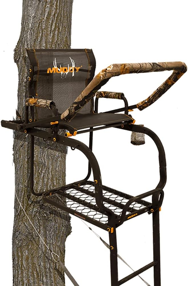 20' Height Steel Ladder Stand with Padded Shooting Rest Z71100