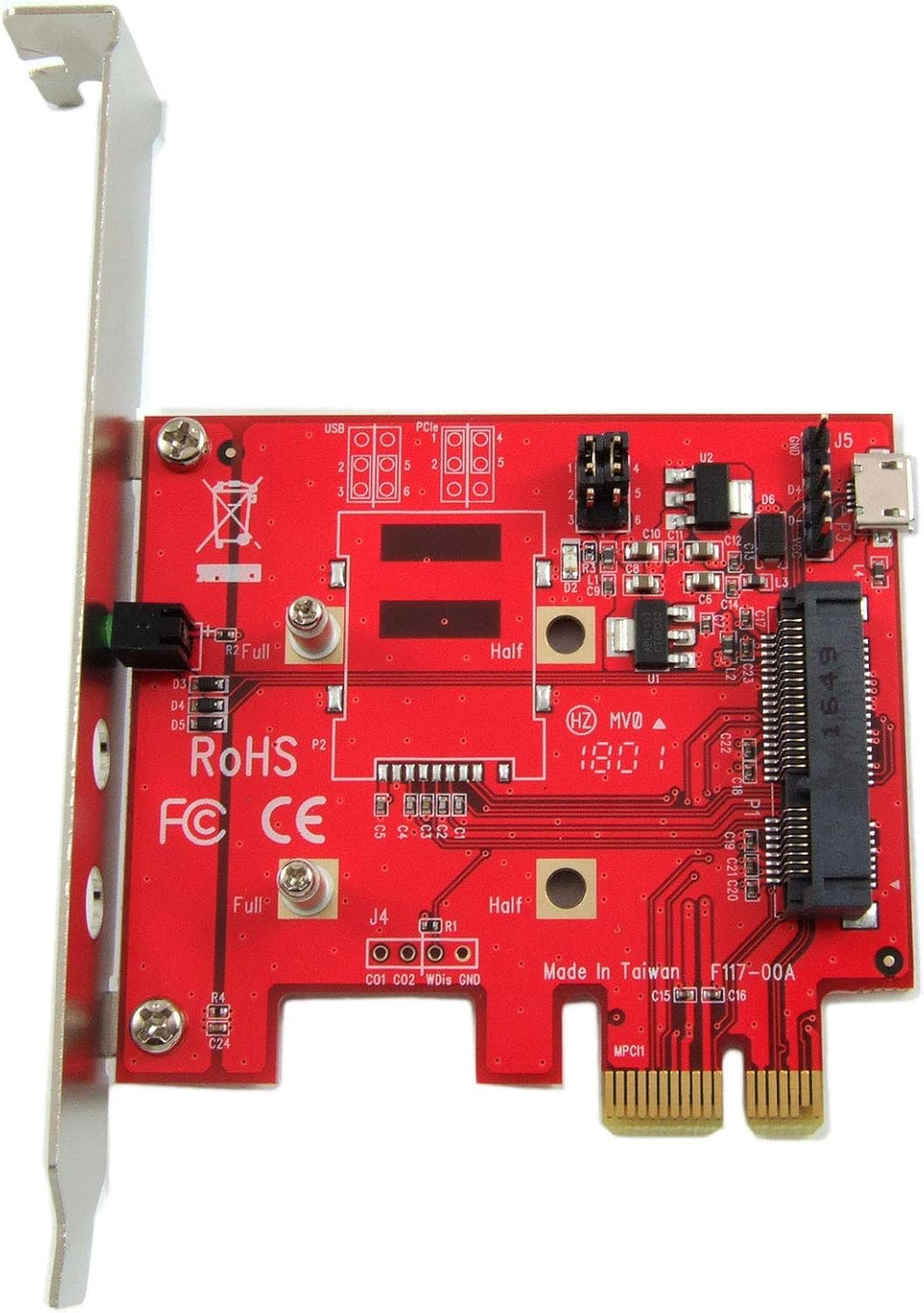 Mini PCI-E to PCI-E Adapter Card Pack of 2 K38504