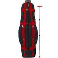 Black/Red Travel Bag with Stiff Arm P198731