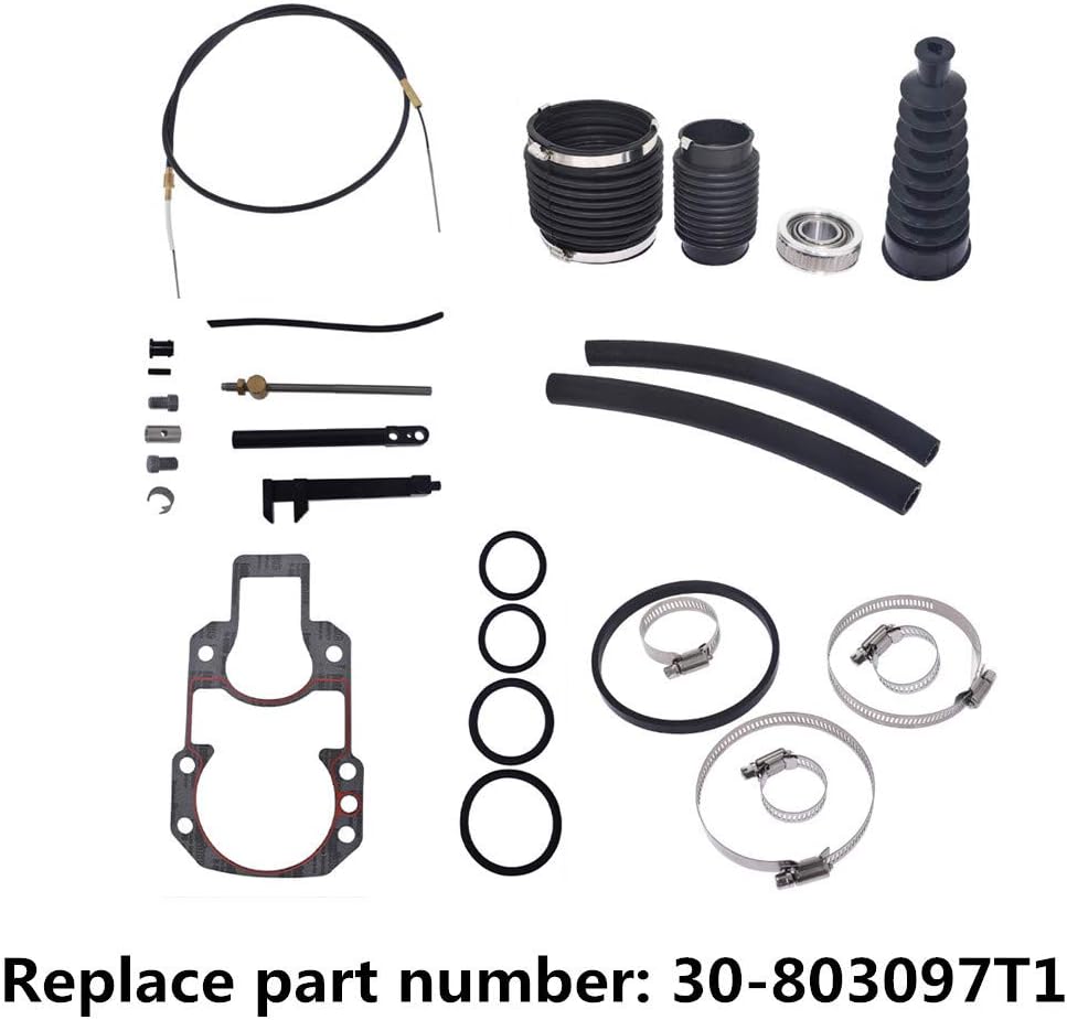 Transom Seal Bellow Repair Kit with Lower Shift Cable R537
