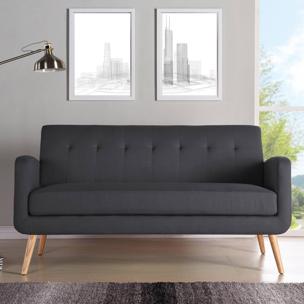 Charcoal Linen Armless Sofa L85911