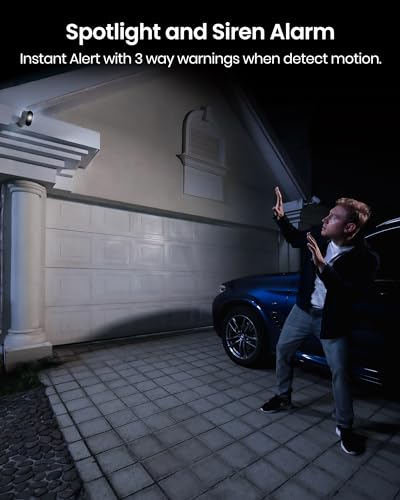5MP Ultra HD Wireless Security Camera System, 2 Camera Kit with 166° Wide Angle, 240-Day Battery Life, Spotlight Camera, 32G Local Storage L8674