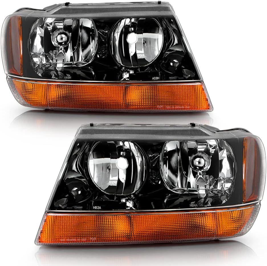 For Jeep Grand Cherokee Headlights Driver + Passenger Side L142724