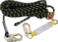 50 ft Vertical Lifeline Rope Assembly with Rope Grab Snap Hooks P8987