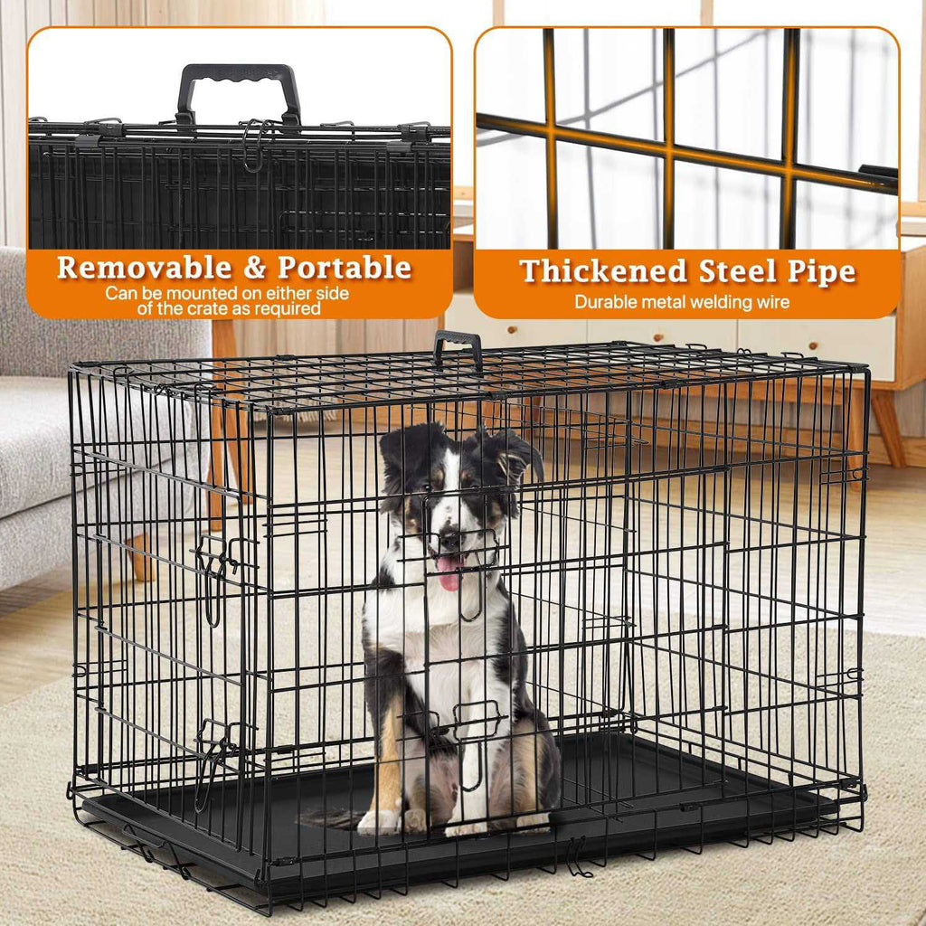 48 Inch Folding Metal Wire Dog Crate U8830