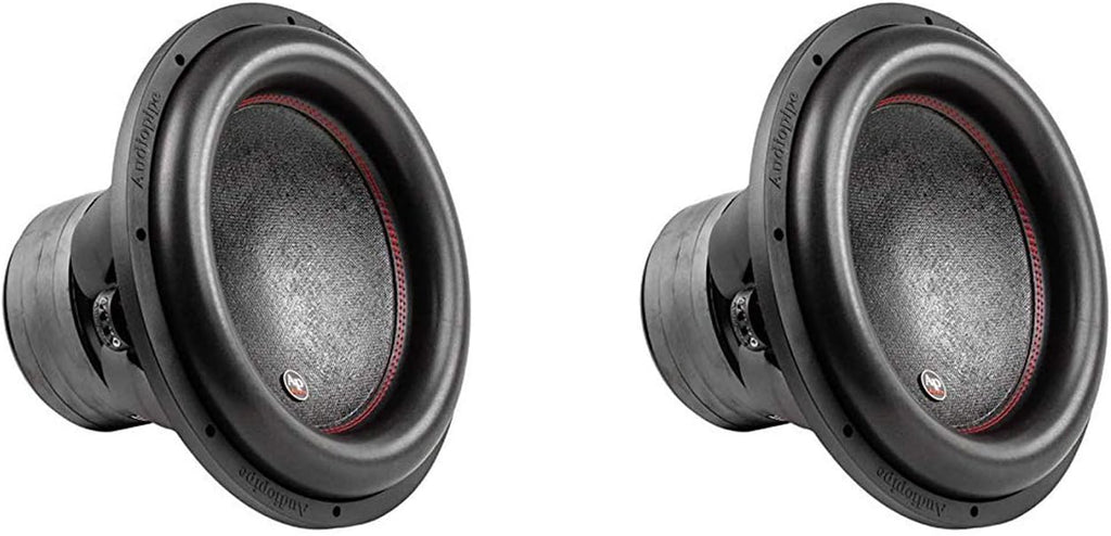 15 Inch 2 Ohm DVC Car Audio Subwoofer Speaker, Black (2 Pack) J472217