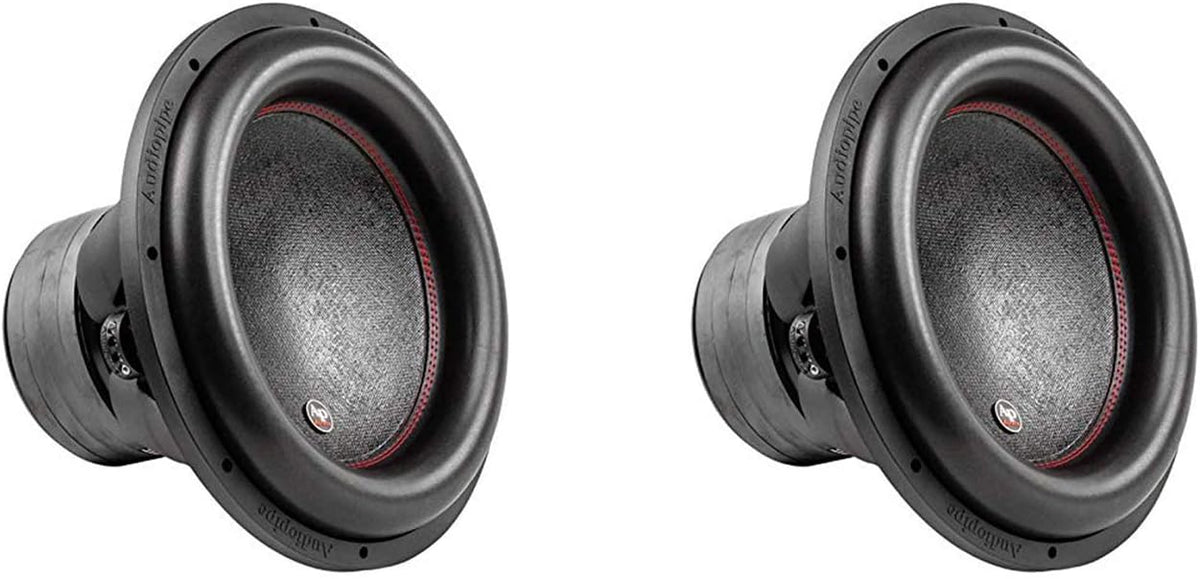 15 Inch 2 Ohm DVC Car Audio Subwoofer Speaker, Black (2 Pack) J472217