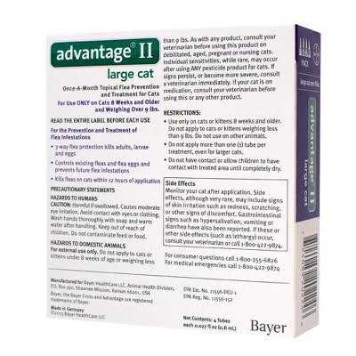 Advantage II Flea Treatment Cats B371938