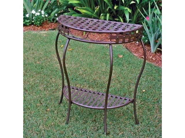 2-Tier Half Moon Table K249