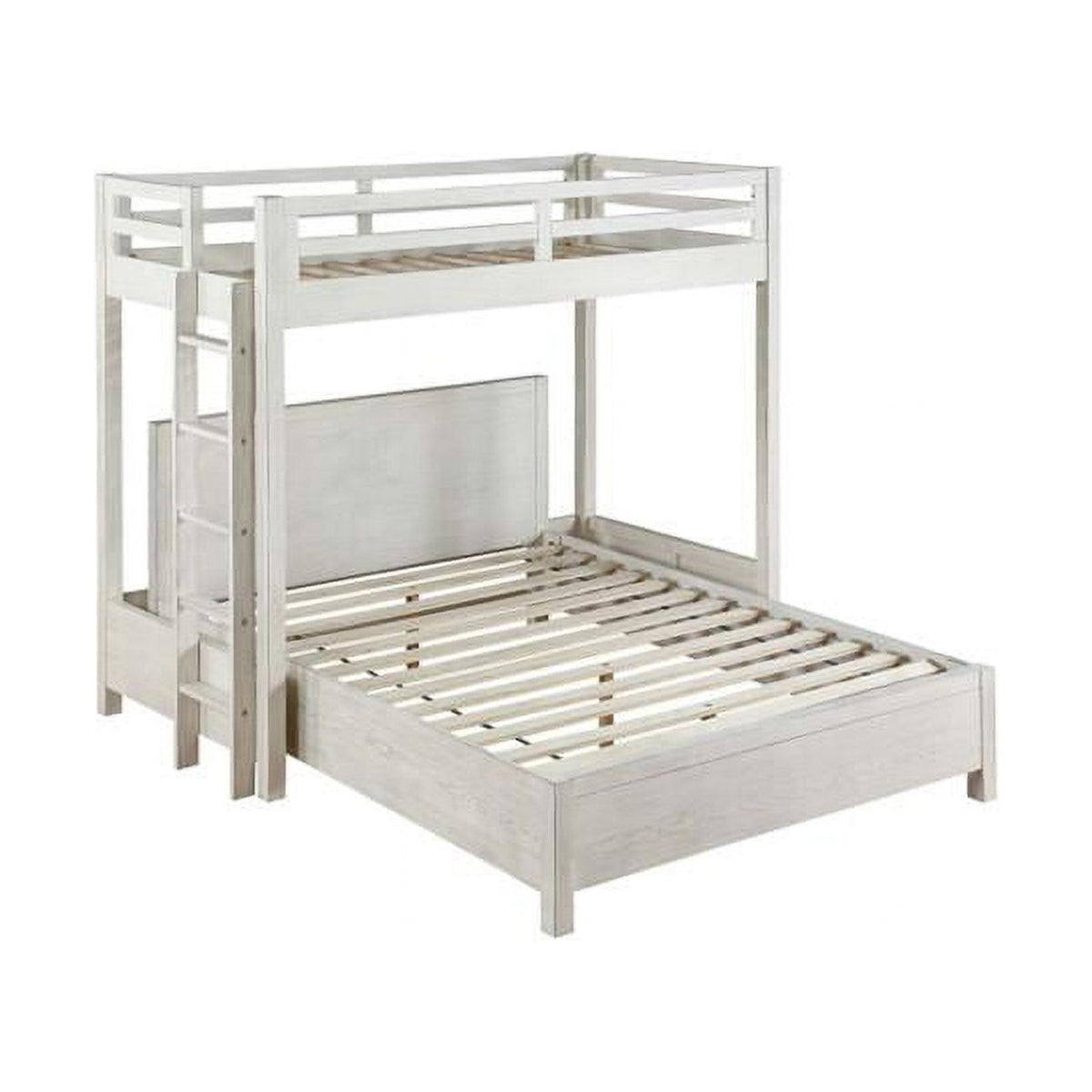 Twin Loft Bed Weathered White G237