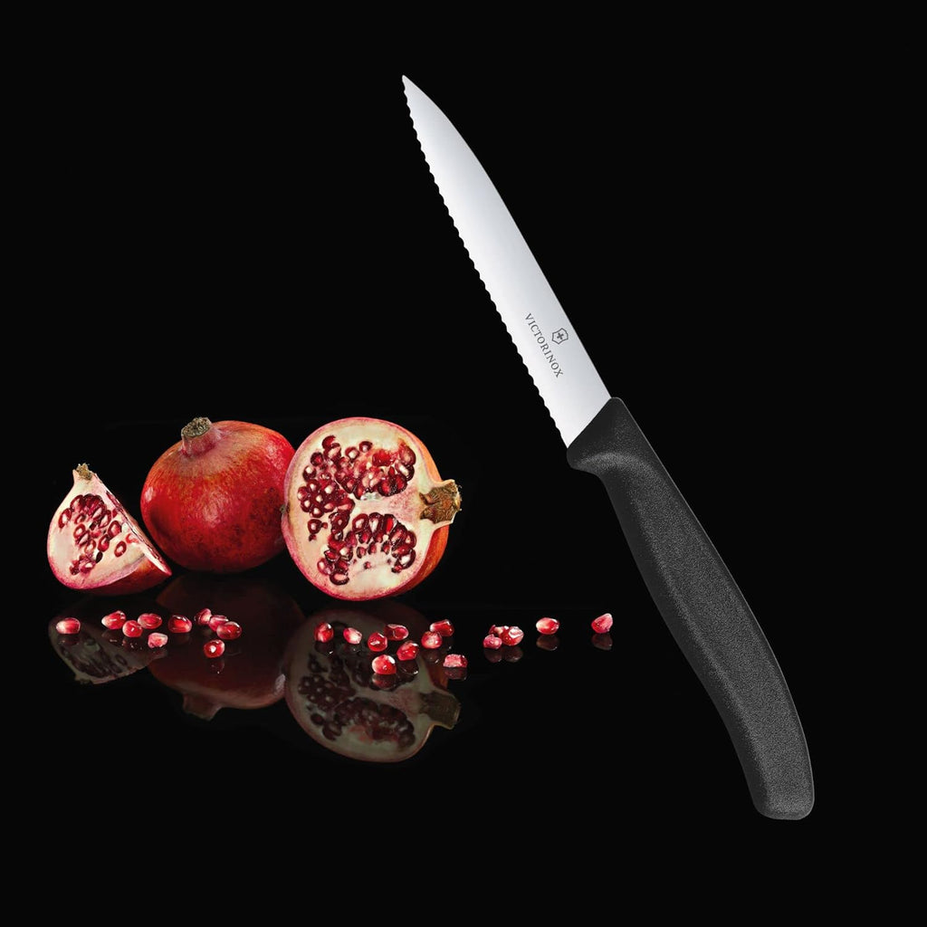 Black Serrated Paring Knife S762