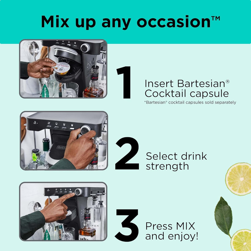 Cocktail Maker Machine and Drink Maker for Bartesian capsules B306597