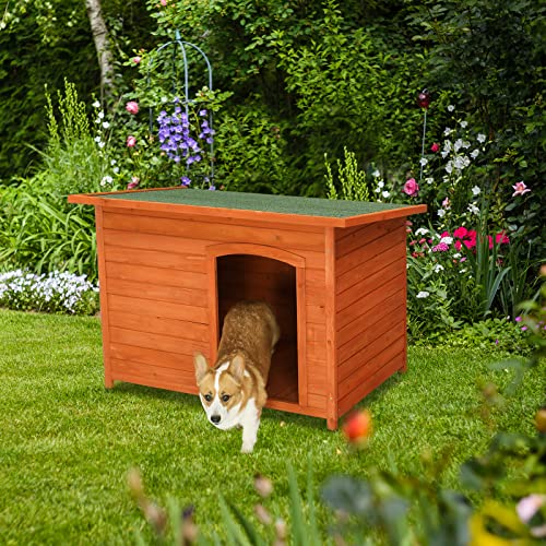 45in Outdoor Wood Dog House Z20200