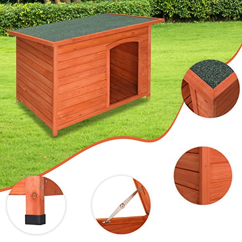 45in Outdoor Wood Dog House Z20200
