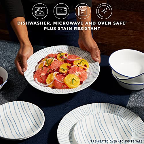 18-Piece Triple Layer Glass Dinnerware Set G448