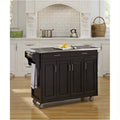 Black Stainless Steel Top Kitchen Cart F9846