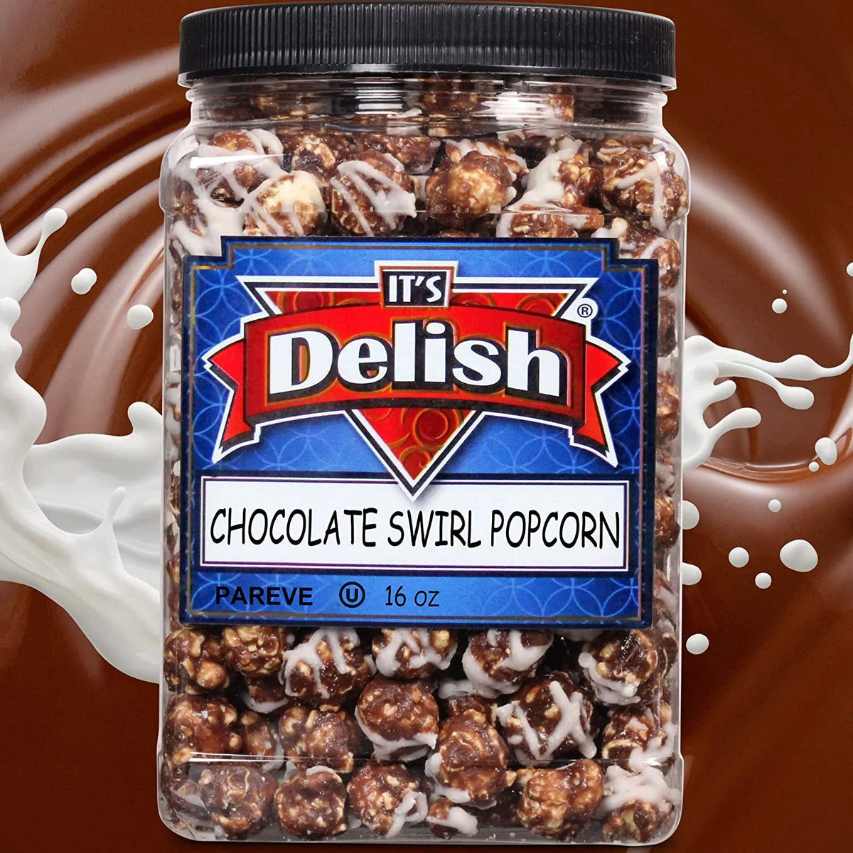 16 Oz Chocolate Swirl Popcorn Y6069