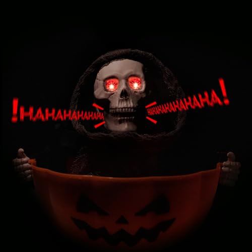 Halloween Candy Bowl Animated Candy Dish with Sound and Movement H94714