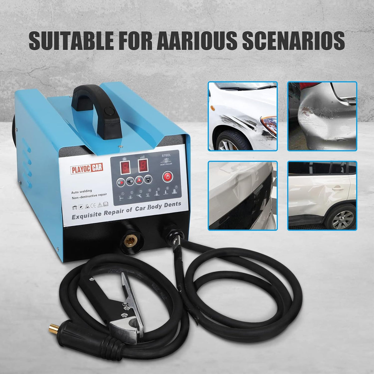 110V 3800A Stud Welding Machine 7 Modes Car Body Dents Repair Tool Kit U323953