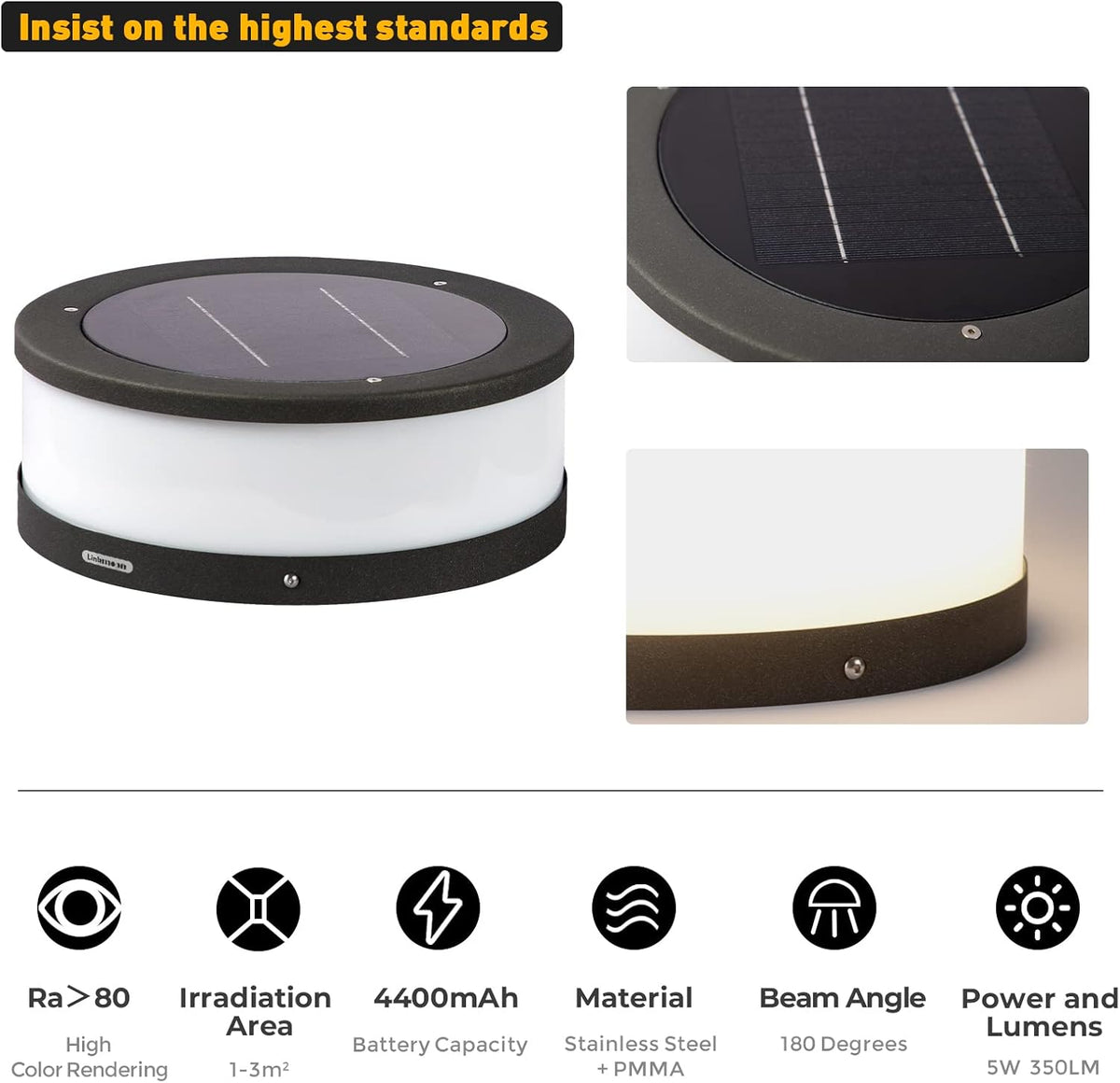 Outdoor Solar Post Cap Light N366