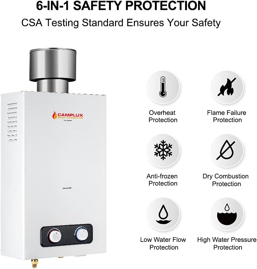 2.64 GPM Outdoor Propane Tankless Water Heater C658640