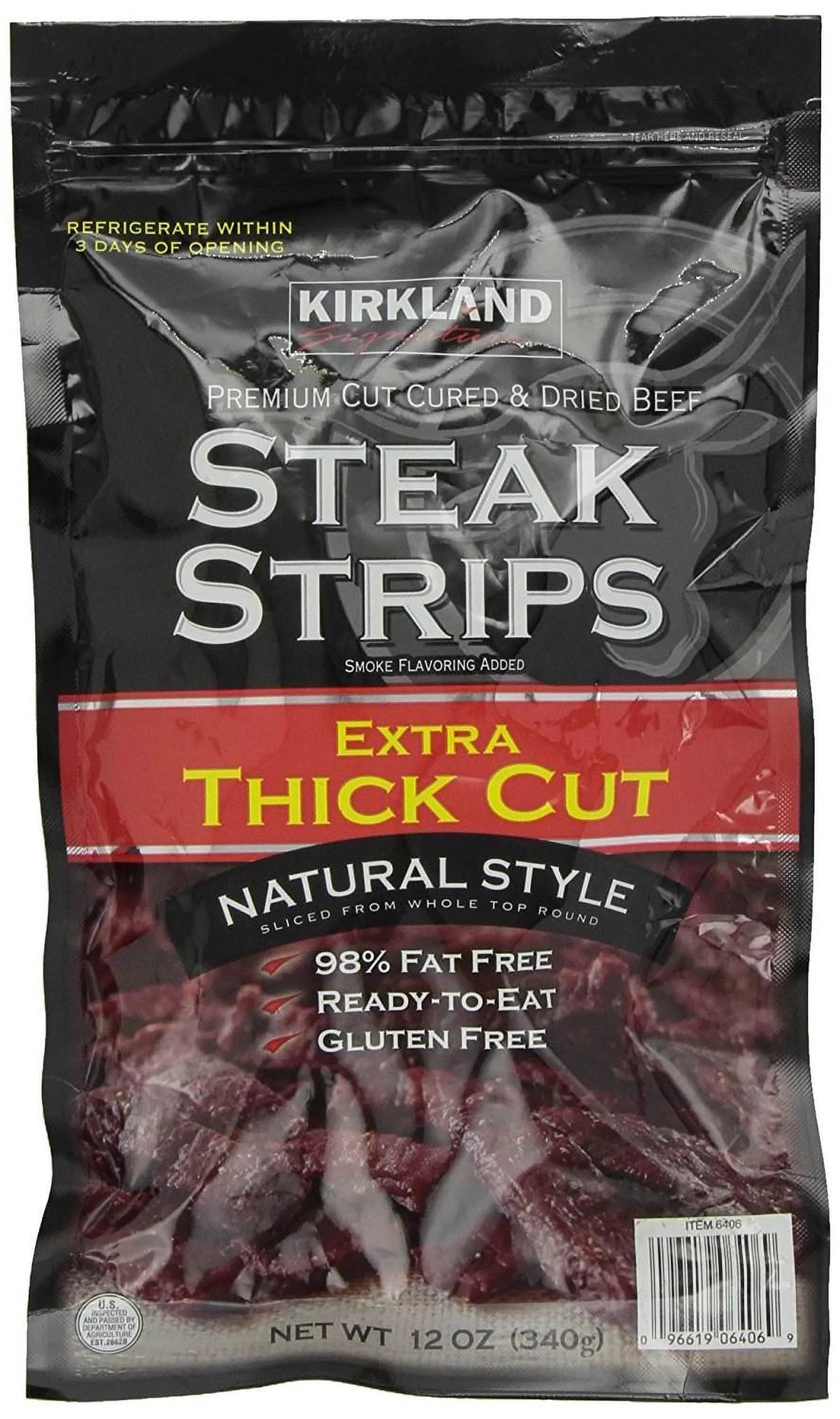 Steak Strips Extra Thick Cut, 12 Ounce O2379