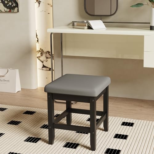 White Vanity Stool with Storage X964930