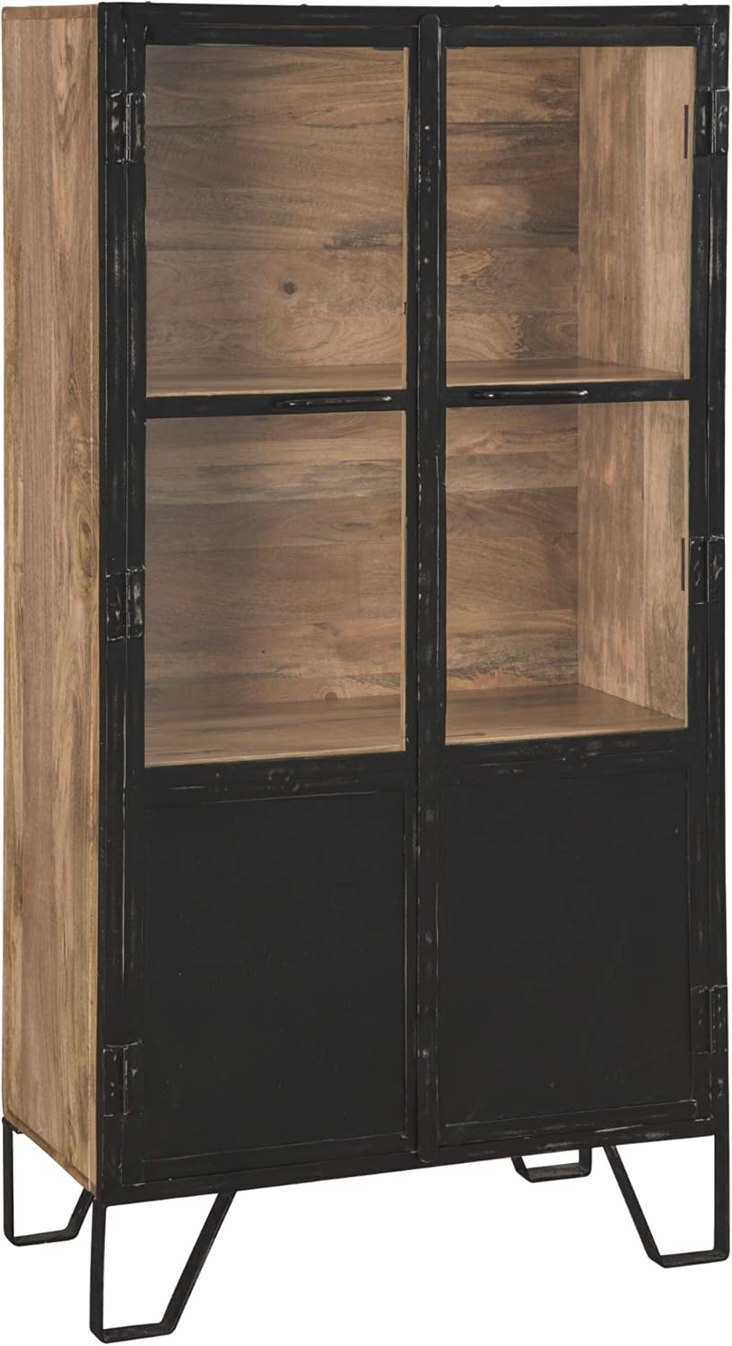 Black Brown Accent Cabinet M188851