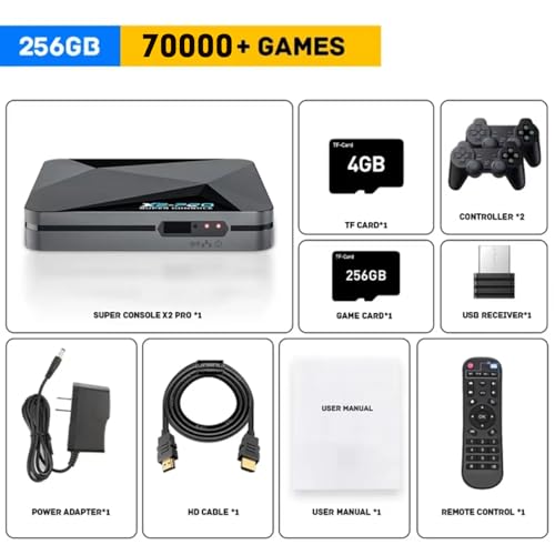 Retro Video Game Console with 70,000+ Games, Android 9.0 & EmuELEC 4.5, 4K HD L736276