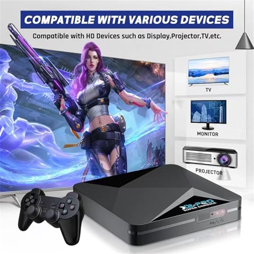 Retro Video Game Console with 70,000+ Games, Android 9.0 & EmuELEC 4.5, 4K HD L736276
