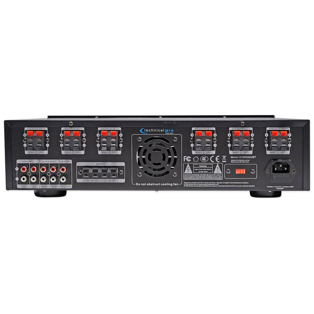 Digital Hybrid Amplifier Preamp & Tuner with 12 Speaker T1824