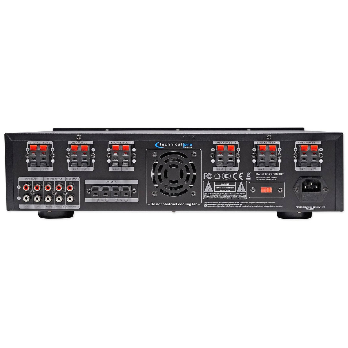 Digital Hybrid Amplifier Preamp & Tuner with 12 Speaker T1824