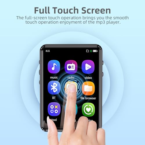 Black 32GB Bluetooth MP3 Player with Touch Screen E558