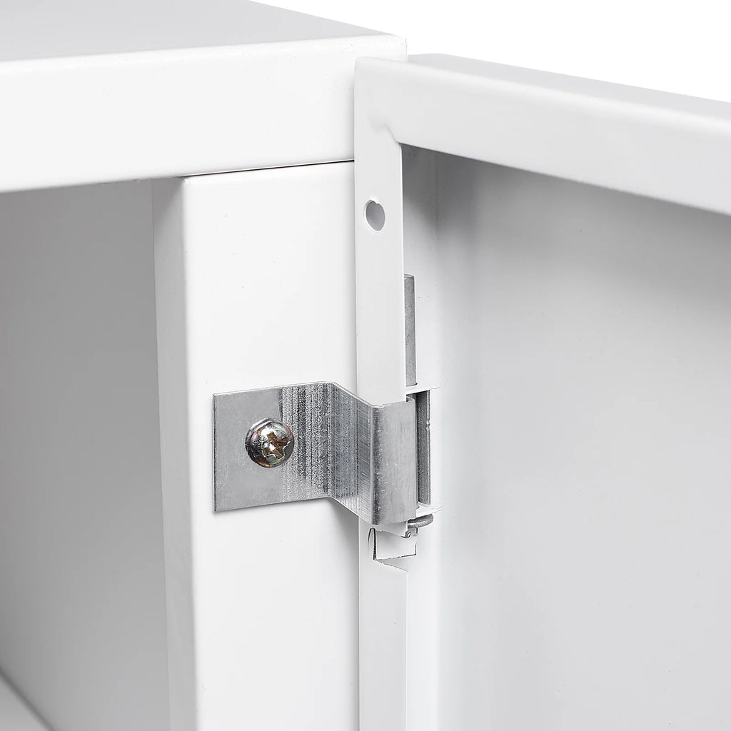 White 2 Door Mobile Lateral File Cabinet T5066