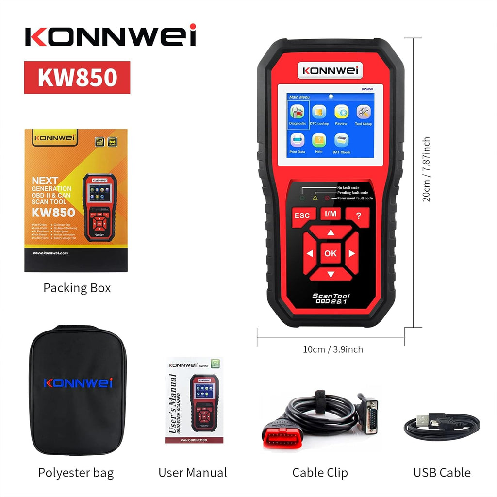 OBD II Scanner Diagnostic Scan Tool Pack of 2 V591129