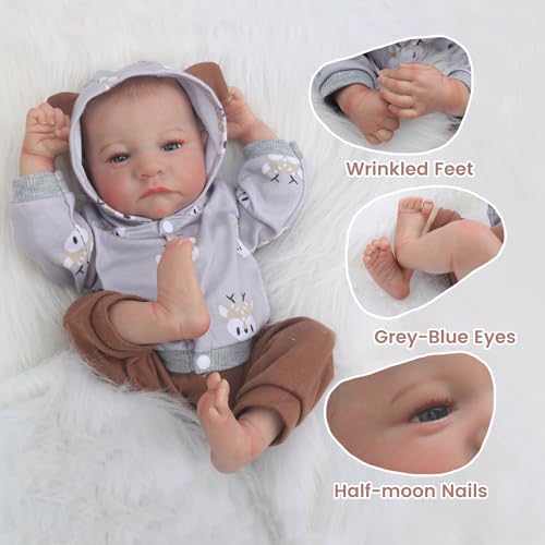 18 Inch Lifelike Soft Weighted Reborn Baby Doll O82209