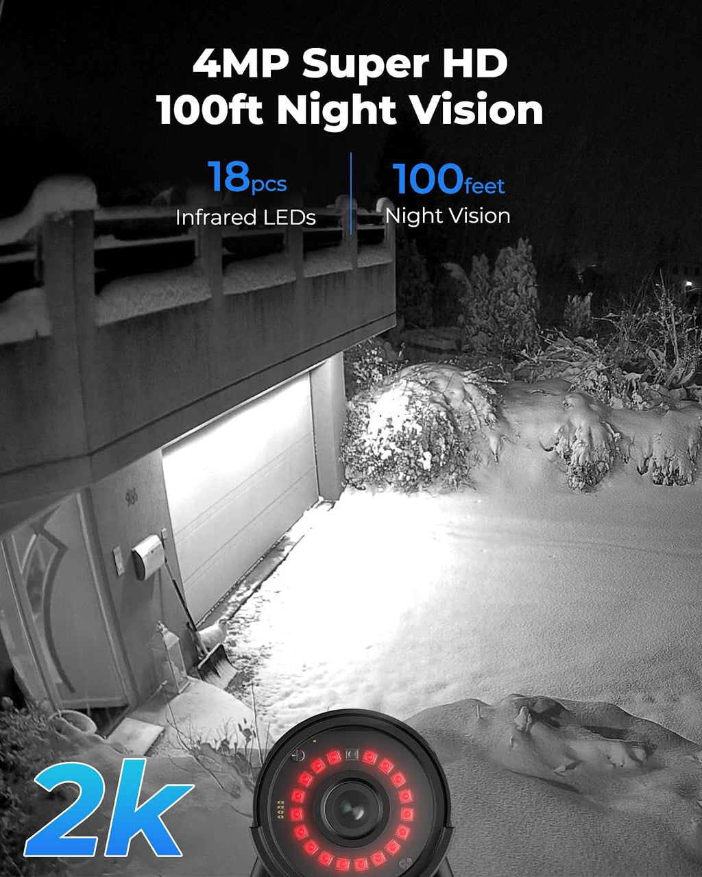 4MP HD WiFi Outdoor Security Camera Q976027