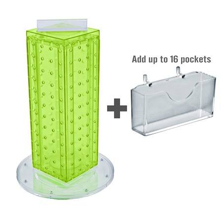 Four-Sided 16 Pocket Revolving Pegboard X186