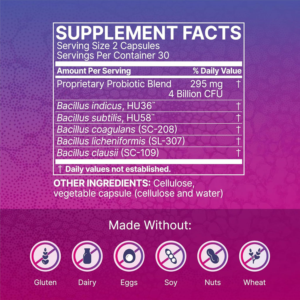 60 Capsules Spore-Based Probiotic and 5.5oz Powder Supplement Bundle C6049