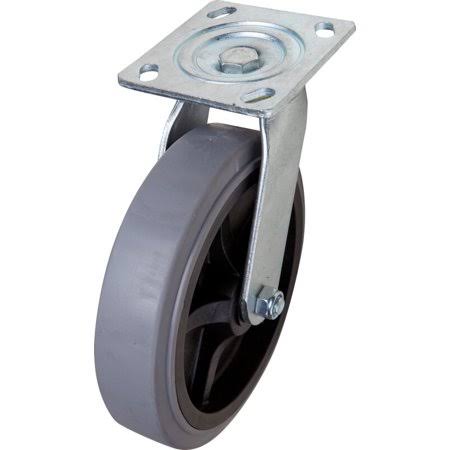 Grey Thermoplastic Rubber 8 inch Swivel Caster A5465